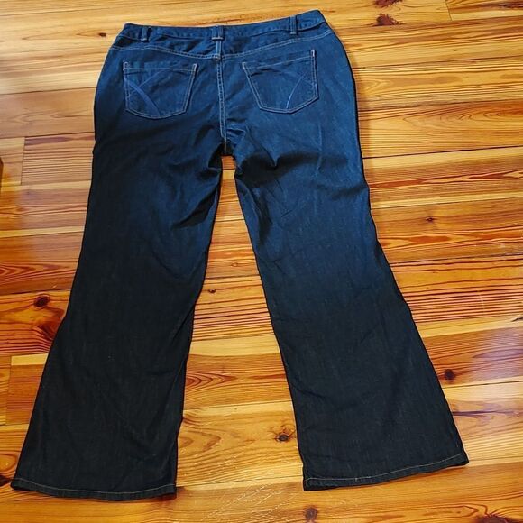 Lane Bryant Distinctly Boot Denim Jeans Dark Wash Size 18 - Picture 13 of 13